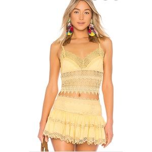 Charo Ruiz Ibiza Dana Top Yellow Size Small